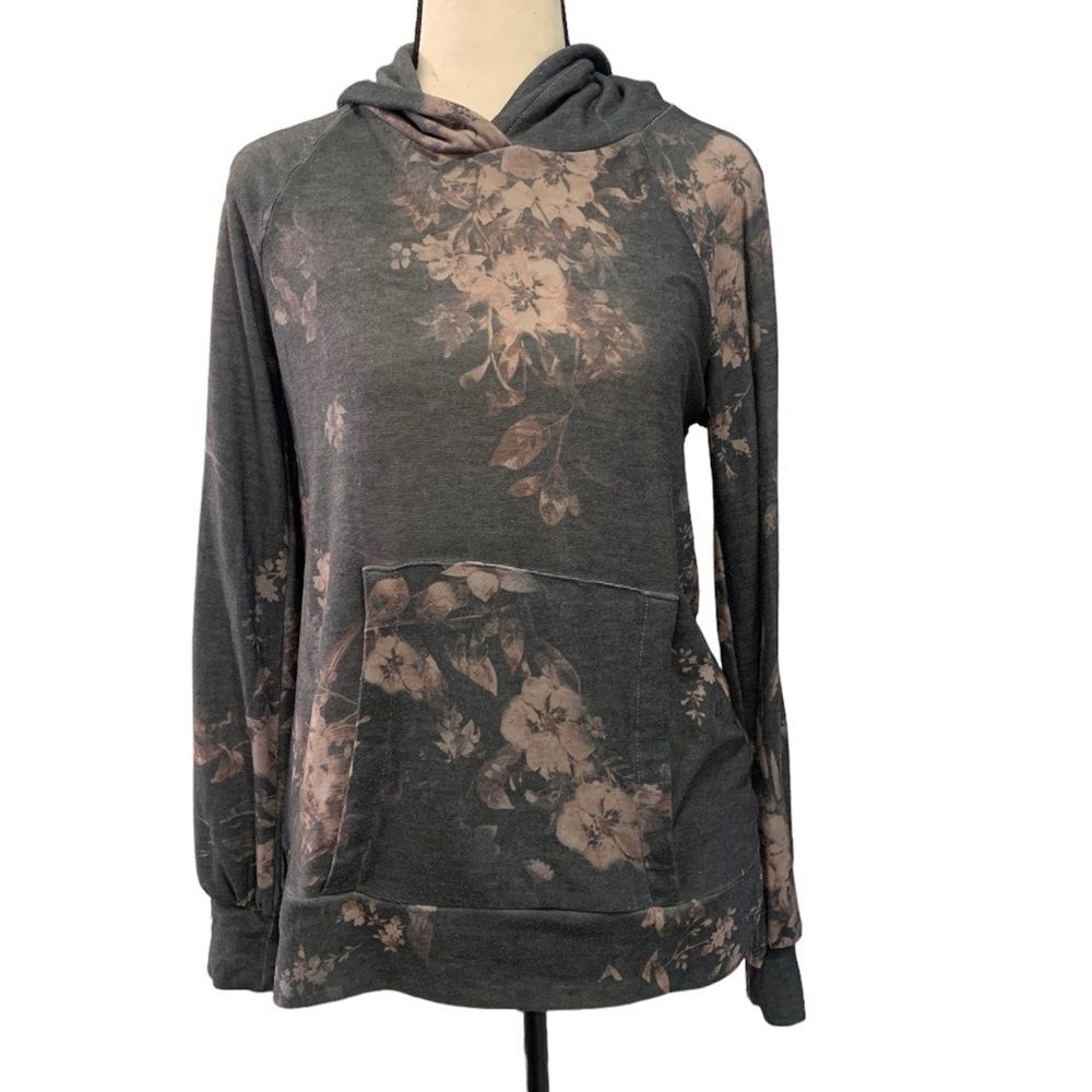 Chaser | floral hooded sweatshirt